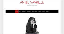 Desktop Screenshot of annie-vavrille.com