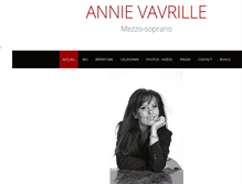 Tablet Screenshot of annie-vavrille.com